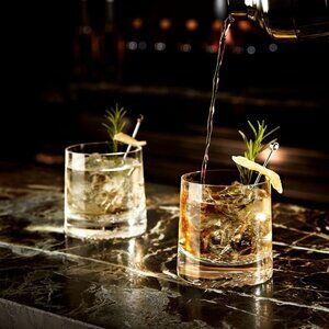 NEW Nude Alba Set of 2 Whisky SOF Glasses - Lead Free Crystal - Set of 2